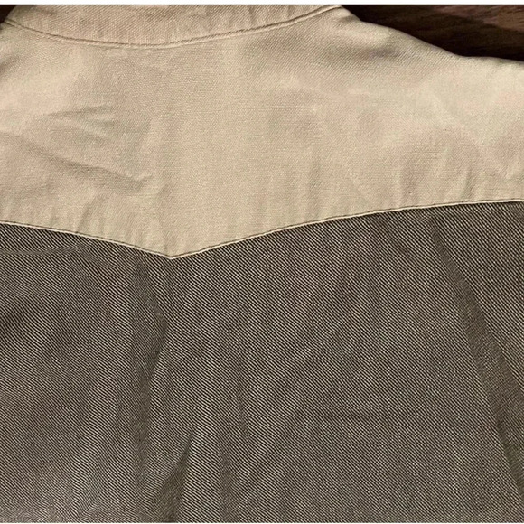 Panhandle Slim Men’s Western Brown Tan Long sleeve Button‎ Down 15.5 34 - Picture 5 of 8